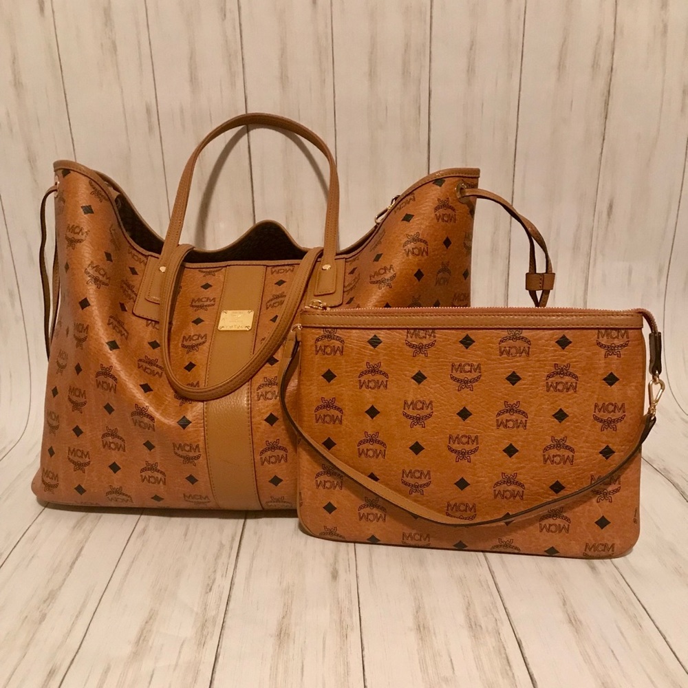 MCM Liz Reversible Visetos Tote Bag